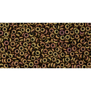 Toho Seed Beads - 11/0 - Demi Round - Opaque Pastel Frosted Mudbrick