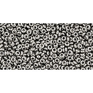 Toho Seed Beads - 11/0 - Demi Round - Nickel
