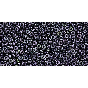 Toho Seed Beads - 11/0 - Demi Round - Metallic Amethyst Gunmetal