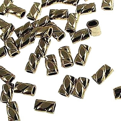 Twisted Tornado Crimps - for Beading Wire .024in only - Gold-filled (10)